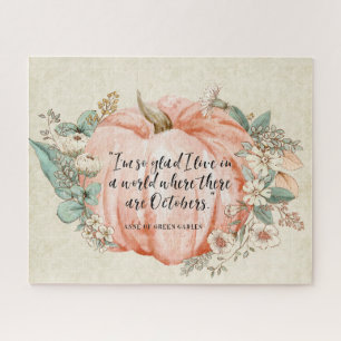 Anne von Green Gables Oktober Zitat Puzzle
