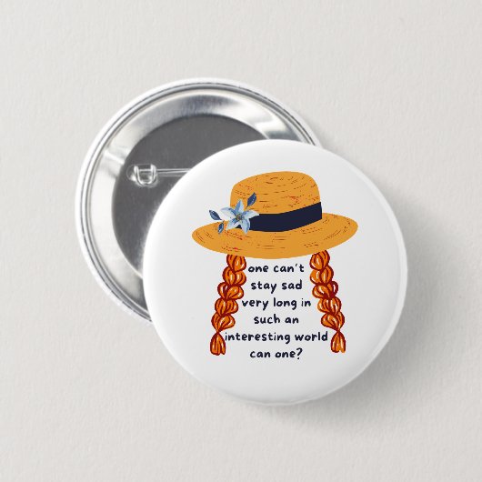 Anne von Green Gables Shirley Buchangebot Button (Vorne & Hinten)