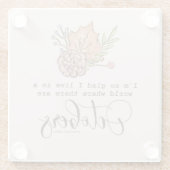 Anne von Green Gables Zitat Glasuntersetzer (Rückseite)