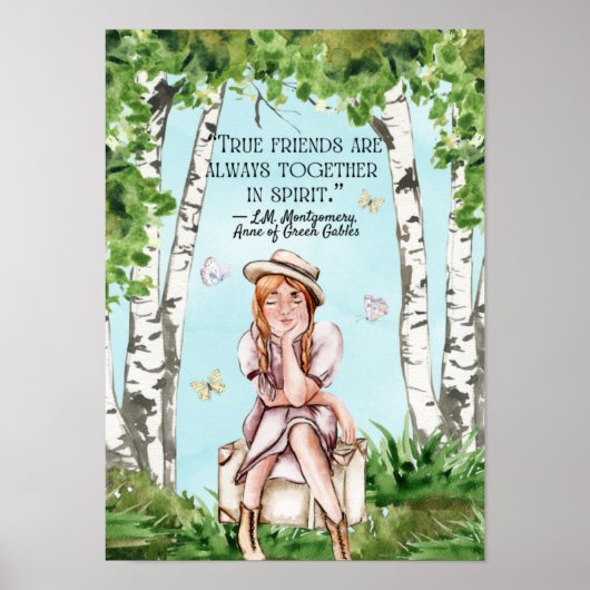 Anne von Green Gables Zitat-Klassenposter Poster (Vorne)
