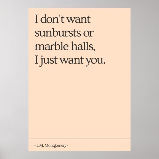 Anne von Green Gables Zitat Poster (Vorne)