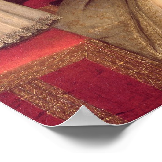 Anne von Österreich mit ihrem Sohn Louis XIV Poster (Ecke)