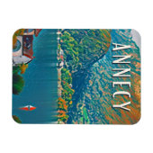 Annecy Foto Vintage Magnet (Horizontal)