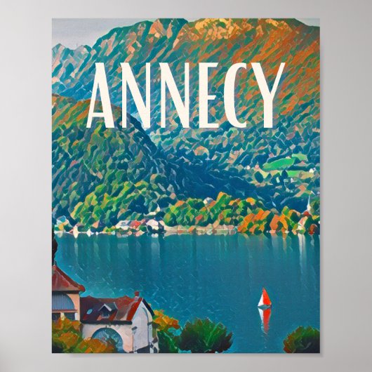 Annecy Foto Vintage Poster (Vorne)