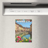 Annecy France Blume Travel Magnet (In Situ (Geschirrspüler))
