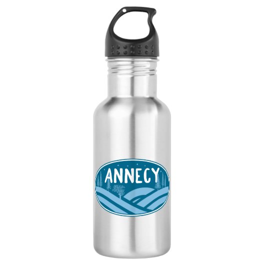 Annecy France Outdoor Edelstahlflasche (Vorderseite)