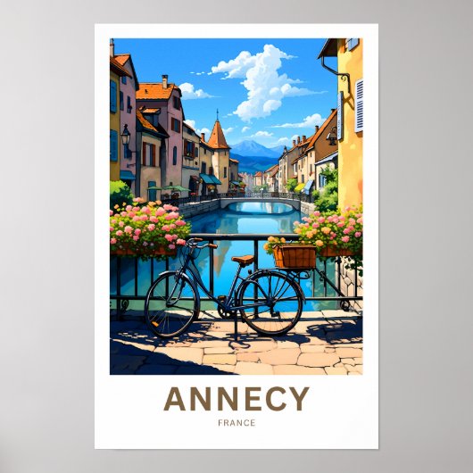 Annecy France Travel Print Poster (Vorne)