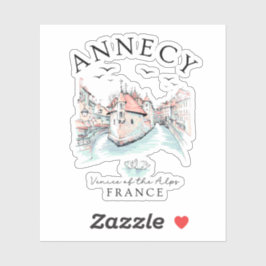 Annecy France – Venice of the Alps Aufkleber