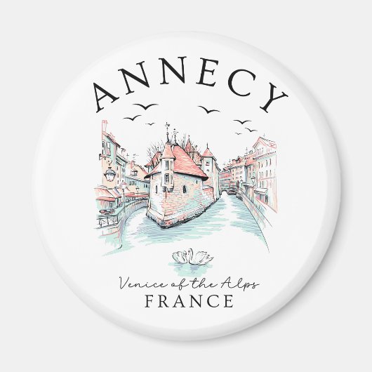 Annecy France – Venice of the Alps Magnet (Vorne)