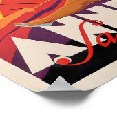 Annecy France Vintage Travel Poster (Ecke)