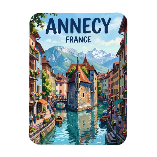 Annecy Frankreich Magnet (Vertikal)