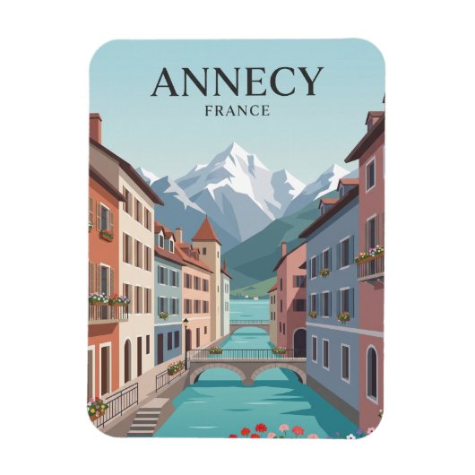 Annecy Frankreich Magnet (Vertikal)
