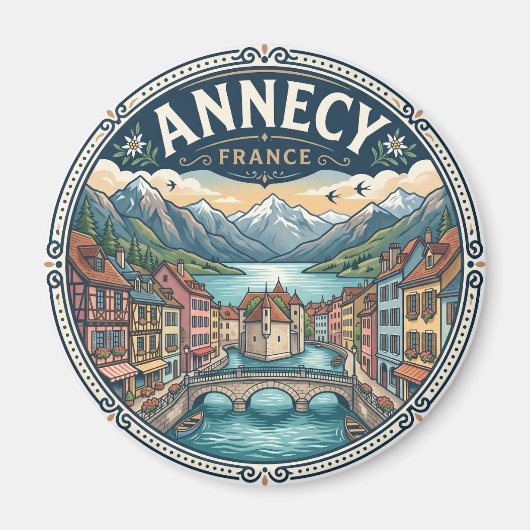 Annecy Frankreich Magnet (Vorne)