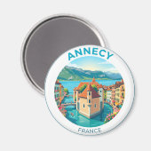 Annecy Frankreich Magnet (Vorderseite/Rückseite)