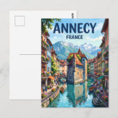 Annecy Frankreich Postkarte (Vorne/Hinten)