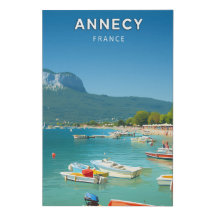 Annecy, Frankreich, Retro-Chic Poster