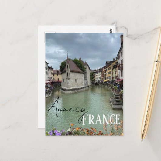 Annecy, French Alpes Postkarte (Vorderseite/Rückseite Beispiel)