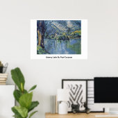 Annecy Lake By Paul Cezanne Poster (Heimbüro)