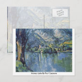 Annecy Lake By Paul Cezanne Postkarte (Vorne/Hinten)