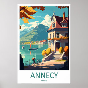 Annecy-Park-Plakat-Reise-Vintage-Ski-National Poster