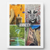 Annecy Plaque mit Easel Fotoplatte (Vorderseite)