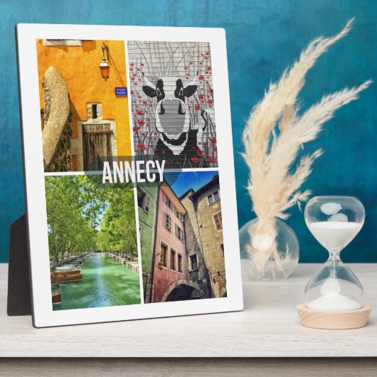 Annecy Plaque mit Easel Fotoplatte (Seite)