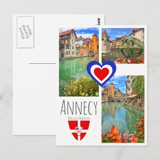Annecy - Postkarte (Vorne/Hinten)