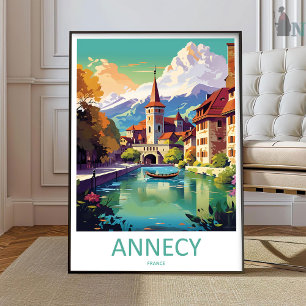 Annecy-Reise-Kunst-Wandbild Annecy-Wandbehang  Poster