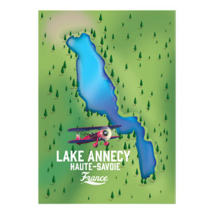 Annecy-See, Haute-Savoie, france Fotodruck