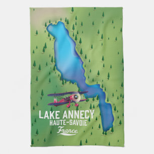 Annecy-See, Haute-Savoie, france Geschirrtuch