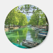 Annecy-See, Haute-Savoie Round Magnet (Vorne)