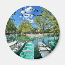 Annecy-See, Haute-Savoie Round Magnet