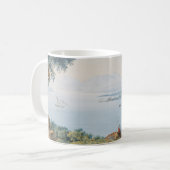 Annecy See mit Schloss durch Karl Ludwig Hackert Kaffeetasse (Vorderseite Links)