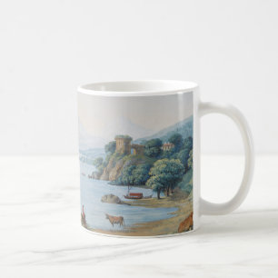 Annecy See mit Schloss durch Karl Ludwig Hackert Kaffeetasse