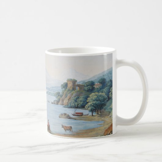 Annecy See mit Schloss durch Karl Ludwig Hackert Kaffeetasse (Rechts)