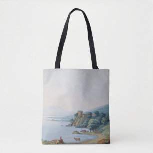 Annecy See mit Schloss durch Karl Ludwig Hackert Tasche