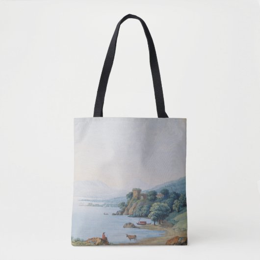Annecy See mit Schloss durch Karl Ludwig Hackert Tasche (Vorderseite)