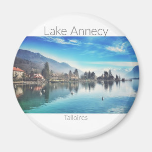 Annecy-See - Talloires, Haute-Savoie-Rundmagnet Magnet