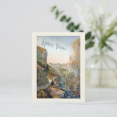 Annecy Thônes Vintage Poster 1899 Postkarte (Stehend Vorderseite)