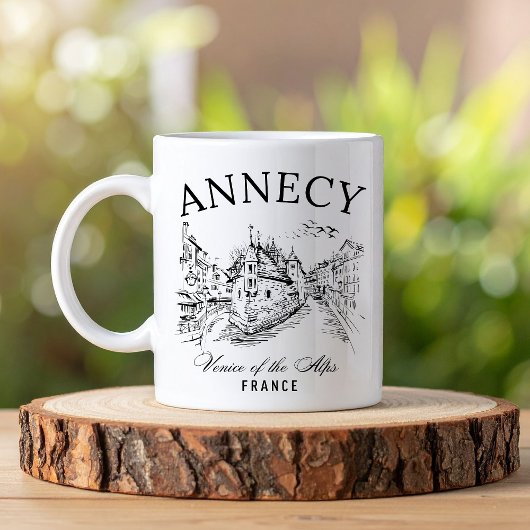 Annecy Travel Aesthetic – Vintage Canal Scene Kaffeetasse