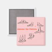 Annehmen der Ballet-Geschenke positionieren Magnet (Vorderseite/Rückseite)