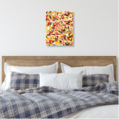 Annelisa Nr. 7 Abstrakte Canvas Print Leinwanddruck (Insitu (Schlafzimmer))