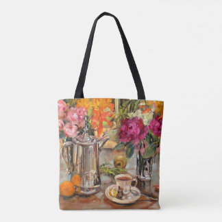 Anne's Stillleben mit Tea Pot und Blume Tasche