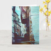 Anne's Street Grußkarte Karte (Gelbe Blume)