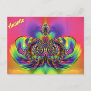 ANNETTE ~ 3D-Designmuster ~ Mehrere Farben Postkarte