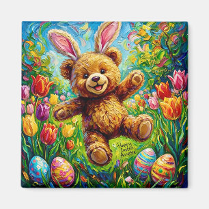 ANNETTE ~ TEDDY BUNNY ~ Ostereier hoppeln ~ Magnet