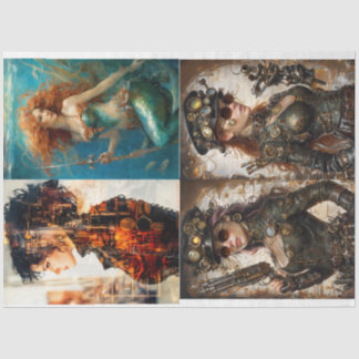 Annick Decoupage paper- Quadruple fun Seidenpapier