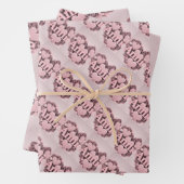 Annie 3D Pink Hearts Wrapping Paper Set Geschenkpapier Set (Beispiel)