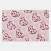Annie 3D Pink Hearts Wrapping Paper Set Geschenkpapier Set (Vorderseite 3)