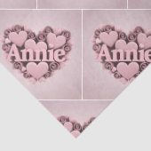 Annie 3D Pink Heftspulpapier Seidenpapier (Detail)